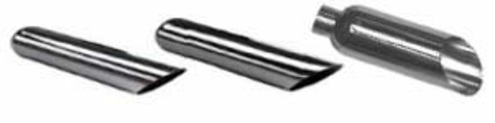 Chrome Tip; Angle Cut 16" X 4"-Fits 3.50" Pipe-JAC416-312 Jones Exhaust 1 inch