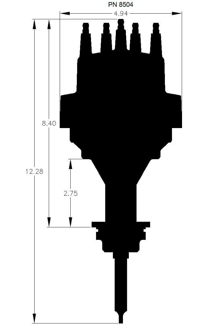 MSD ignition distributor red 8504