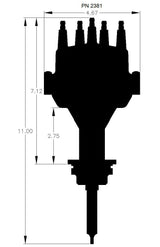 MSD ignition distributor red 2381