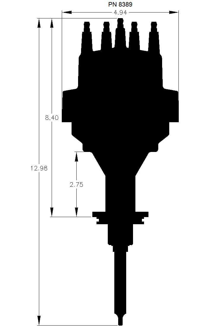 MSD ignition distributor red 8389