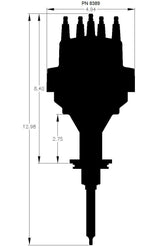 MSD ignition distributor red 8389