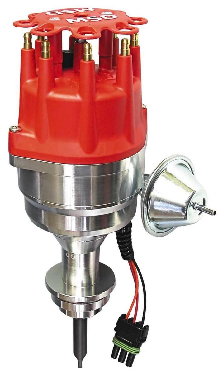 MSD ignition distributor red clear 8387