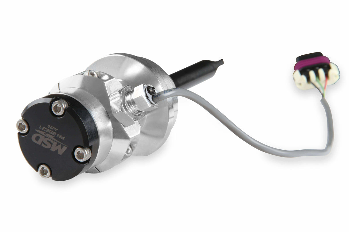 MSD ignition distributor black silver big block 85231