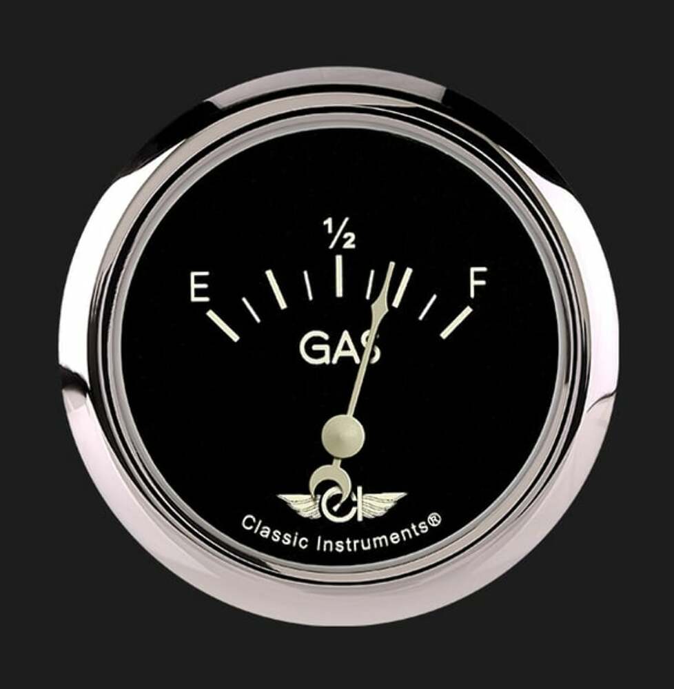 t Classic Series 2 5/8" Fuel Gauge CL211SRC Classic Instruments