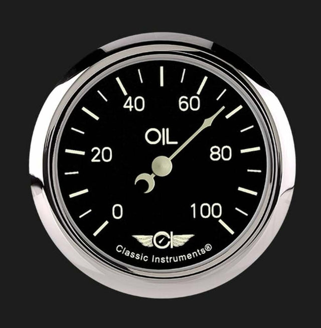 Series 2 5/8" Oil Pressure Gauge CL381SRC