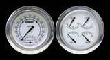 White 1954-55 Chevy Truck Package w/ Speedtachular CT54CW62 dash gauge cluster