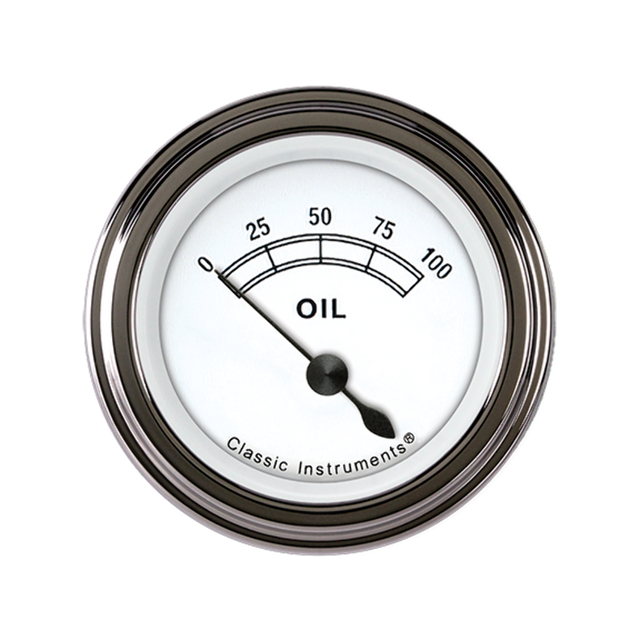 White 2 1/8" Oil Pressure CW81SLF