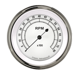 Classic Instruments White 3 3/8" Tachometer CW80SLF