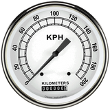 t Classic White 4 5/8" Speedometer CW58SLF Classic Instruments