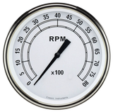 Classic Instruments White 4 5/8" Tachometer CW71SLF