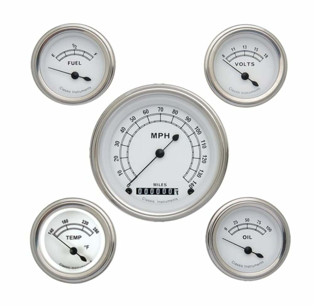 Classic Instruments analog dash gauge set