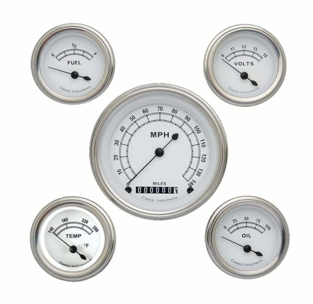 Classic Instruments analog dash gauge set
