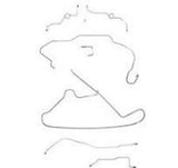 Complete Brake Line Kit for 1969 ABS disc brakes stainless steel