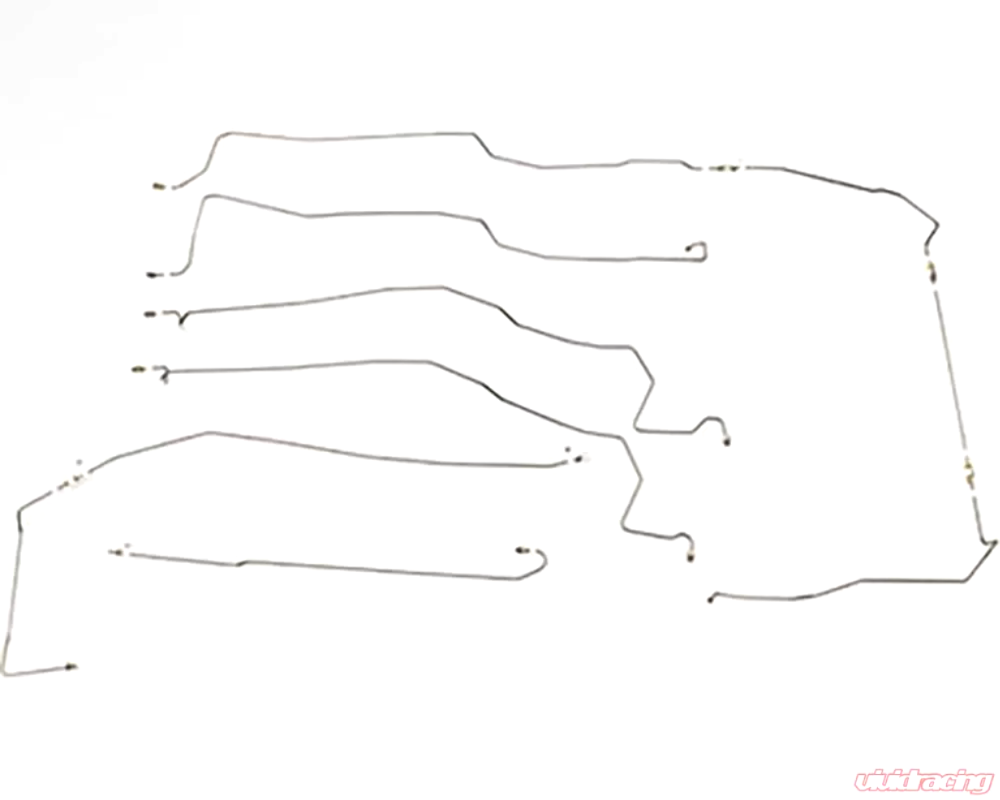 Complete Brake Line Kit for 1999-2003 drum brakes stainless steel