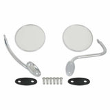 Fits 1947-55 Sedan Delivery Truck Mirror Set Chrome/Stain Round/Smooth COMS1RS-2