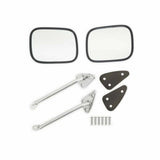 60-66 C10 Panel Complete Mirror Set-Chrome/Stainless-Rectangle-Pair COMS3SC
