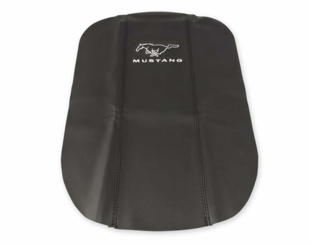 Console Pad Cover w/Logo Blck fits Ford Mustang 2005-2009 Drake -5M3Z-6306024-MV muscle car 24143