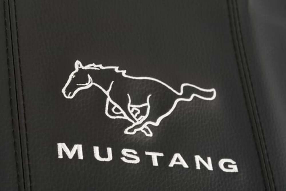 Console Pad Cover w/Logo Blck fits Ford Mustang 2005-2009 Drake -5M3Z-6306024-MV muscle car 24143