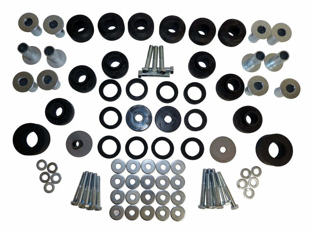Jeep 5462446MK Body Mount Master Kit for 1979-86 CJ-5 CJ-7 & CJ-8 w/ Steel Body