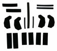 t Crown Automotive 68026937AB - Foam Black Hard Top Seal Kit - Jeep Wrangler 2007-2018 Crown Automotive