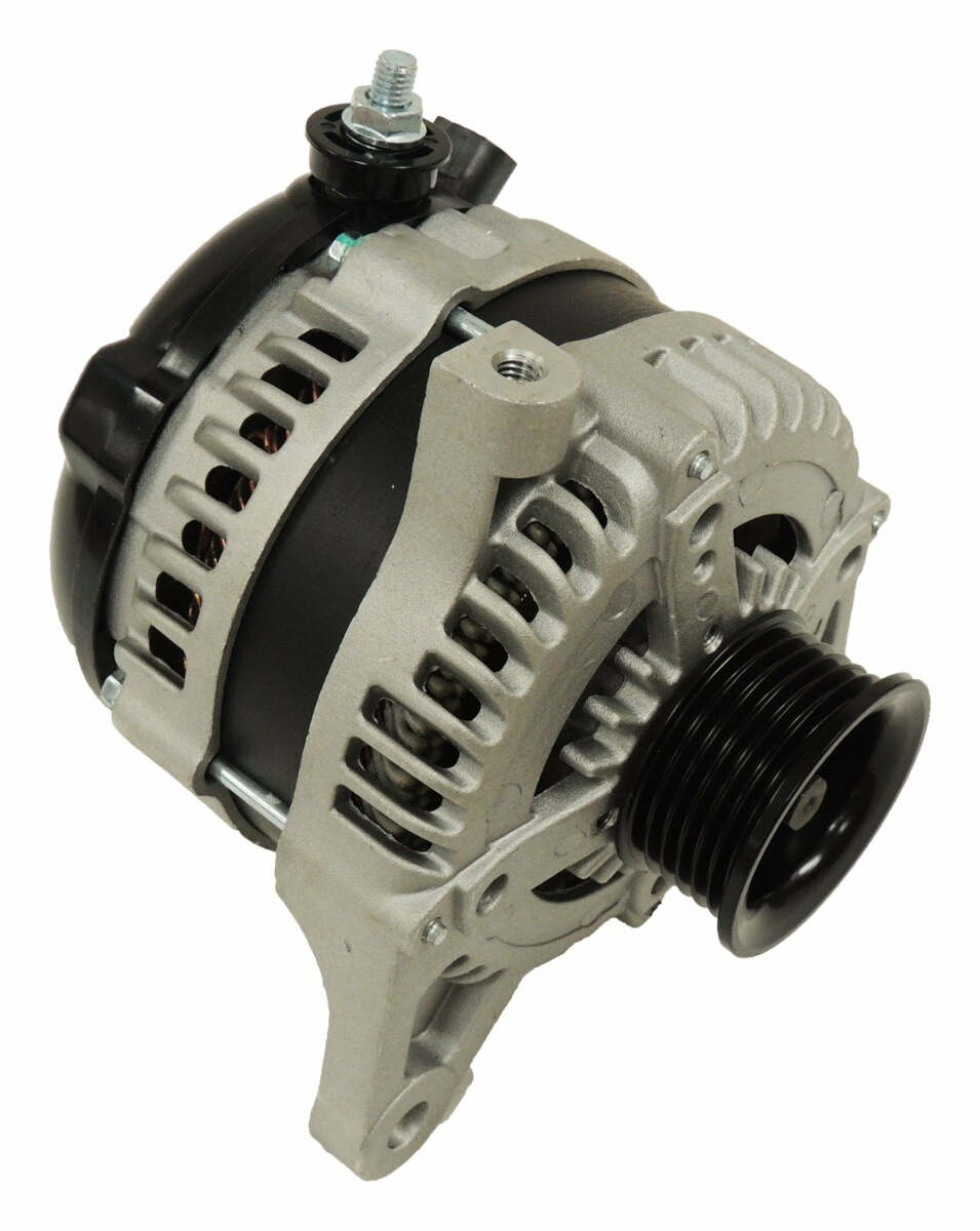 Jeep Aluminum Silver Alternator - 4801304AC steel black