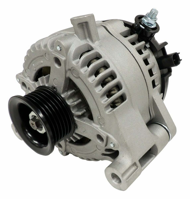 Jeep Aluminum Silver Alternator - 68078950AA black