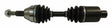 Metal Black rear rear axle shaft assembly - 5189278AA steel 4x4 drivetrain
