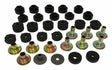t Crown Automotive - Metal Black Body Mount Kit - 52002723K Crown Automotive