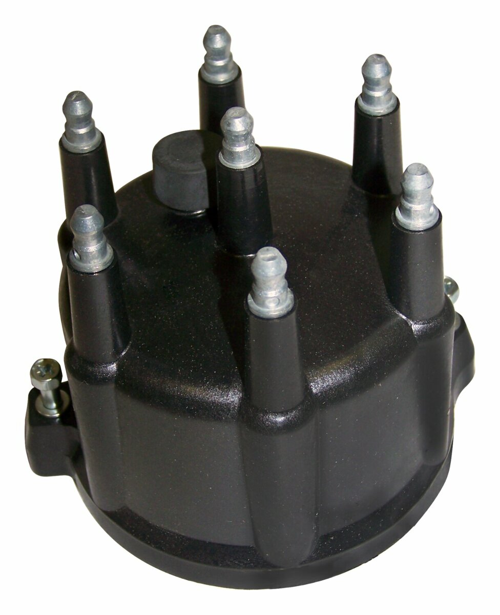 t Crown Automotive - Metal Black Distributor Cap - 56026702 Crown Automotive