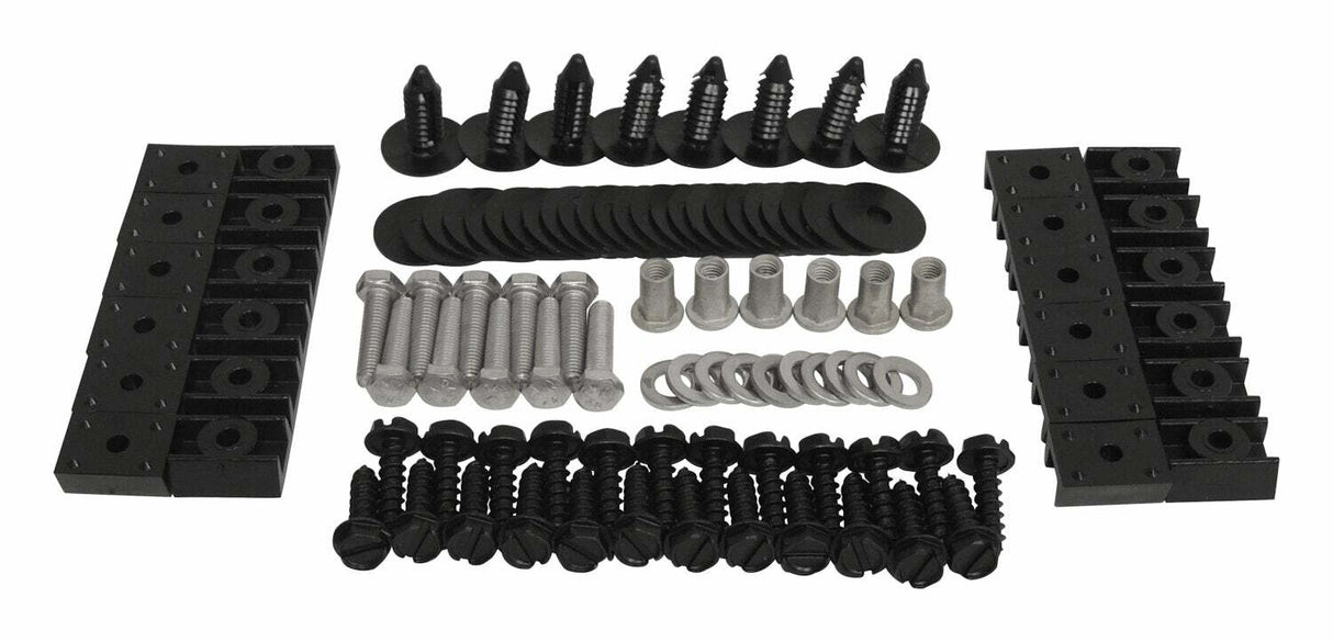 Jeep Metal Black Fender Flare Hardware Kit - 4918K
