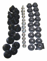 Jeep Metal Black Fender Flare Hardware Kit - 5AGFRKIT