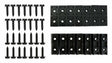 Jeep Metal Black Fender Flare Hardware Kit - 7109K