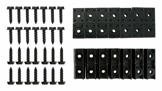 Jeep Metal Black Fender Flare Hardware Kit - 7109K