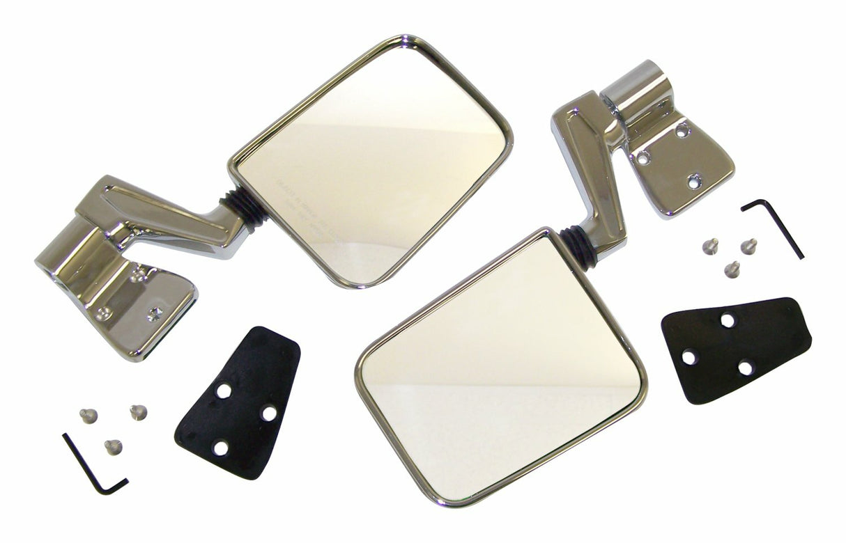 Jeep Metal Chrome side mirror assembly Kit - 82200834CK