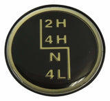 Jeep Plastic Black Shift Knob Insert - 53004376 53004377