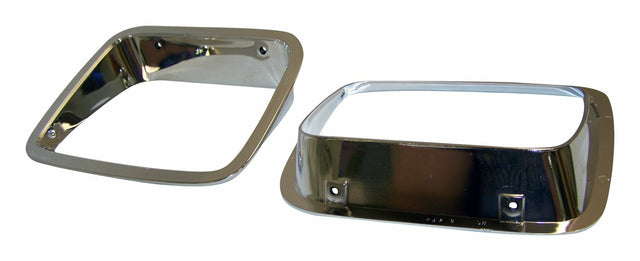 t Crown Automotive - Plastic Chrome Headlight Bezel Kit - 56003104K Crown Automotive