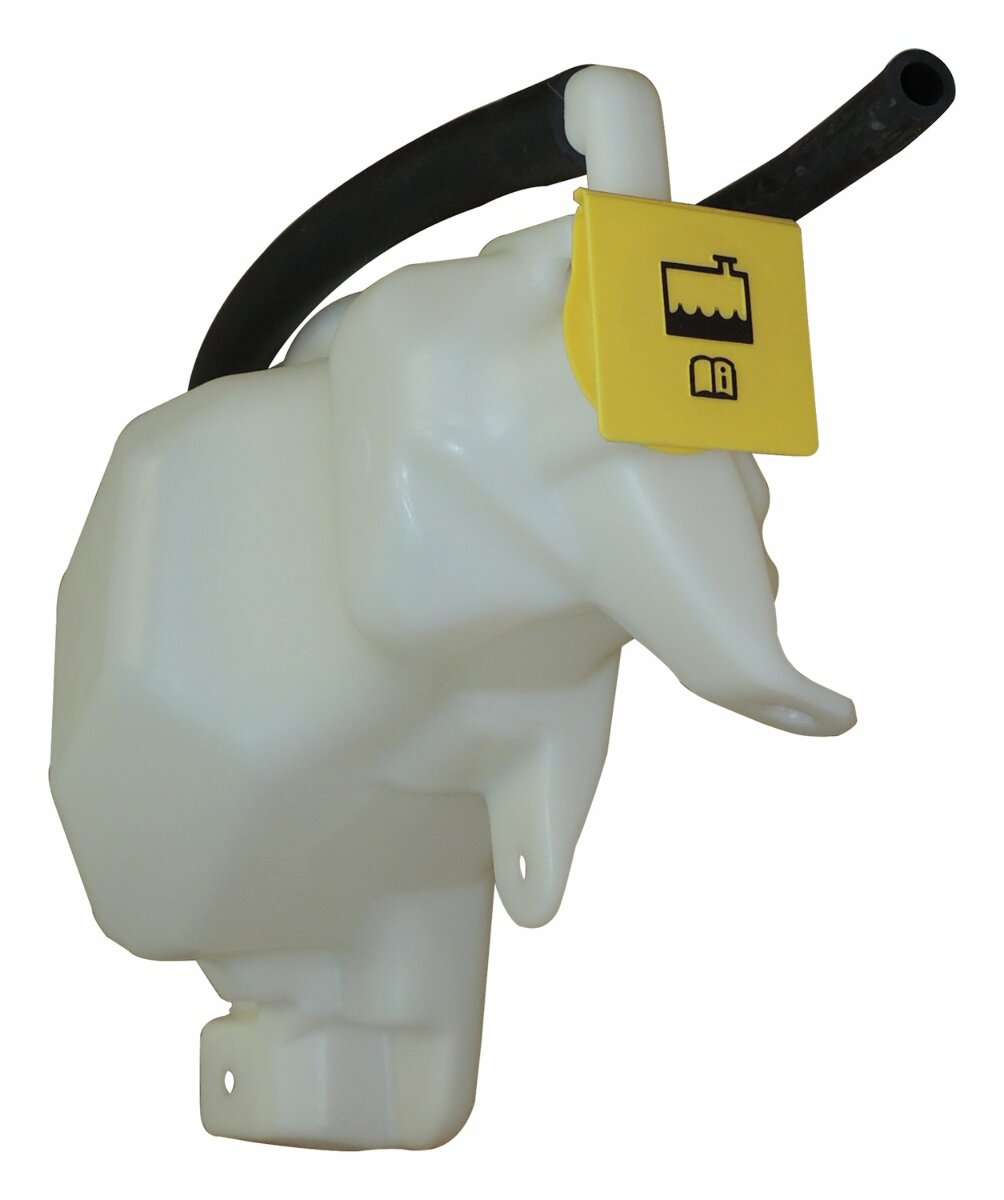 Jeep Plastic White Coolant Bottle - 5165708AA black