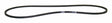 Jeep Rubber Black Accessory Drive Belt G9433653