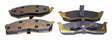 Jeep Semi-Metallic Gray Brake Pad Set - 4882107