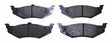 Jeep Semi-Metallic Gray Brake Pad Set - 5114405AA