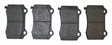 Jeep Semi-Metallic Gray Brake Pad Set - 68003610AA