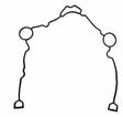 Jeep Silicone Black Timing Cover Gasket - 5139933AB