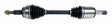 Steel Black rear rear axle shaft assembly - 4578885AC 4x4 drivetrain