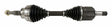 Steel Black rear rear axle shaft assembly - 52124713AC 4x4 drivetrain