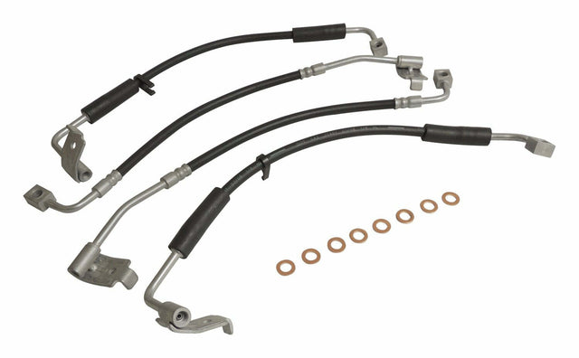 Jeep Steel Black Brake Hose Kit - BHK1