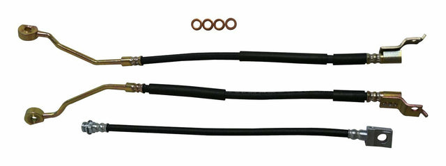 t Crown Automotive - Steel Black Brake Hose Kit - BHK5 Crown Automotive