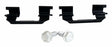Jeep Steel Black Brake Pad Spring Kit - 68267933AA