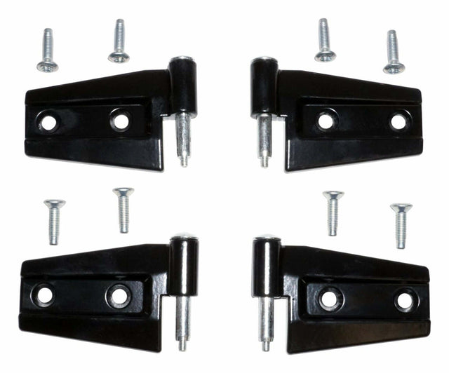 t Crown Automotive - Steel Black Door Hinge Kit - 55395384K4 Crown Automotive
