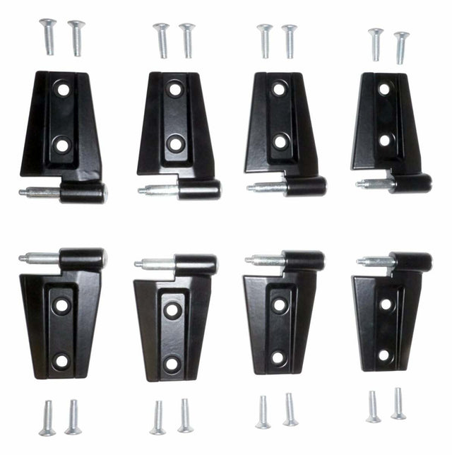 Jeep Steel Black Door Hinge Kit - 55395384K8