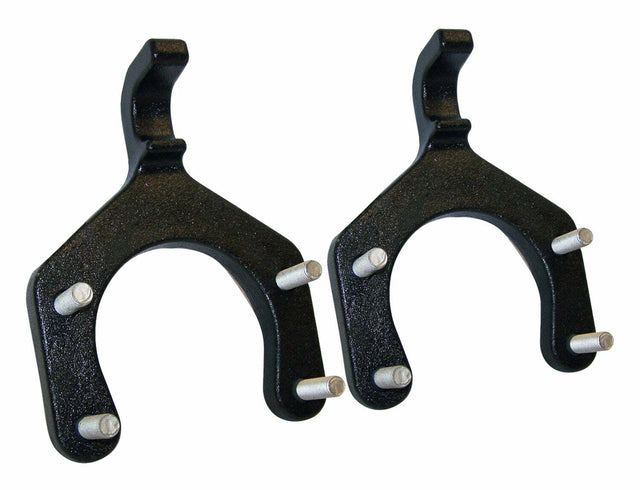 t Crown Automotive - Steel Black Tow Hook Set - 52060378K Crown Automotive